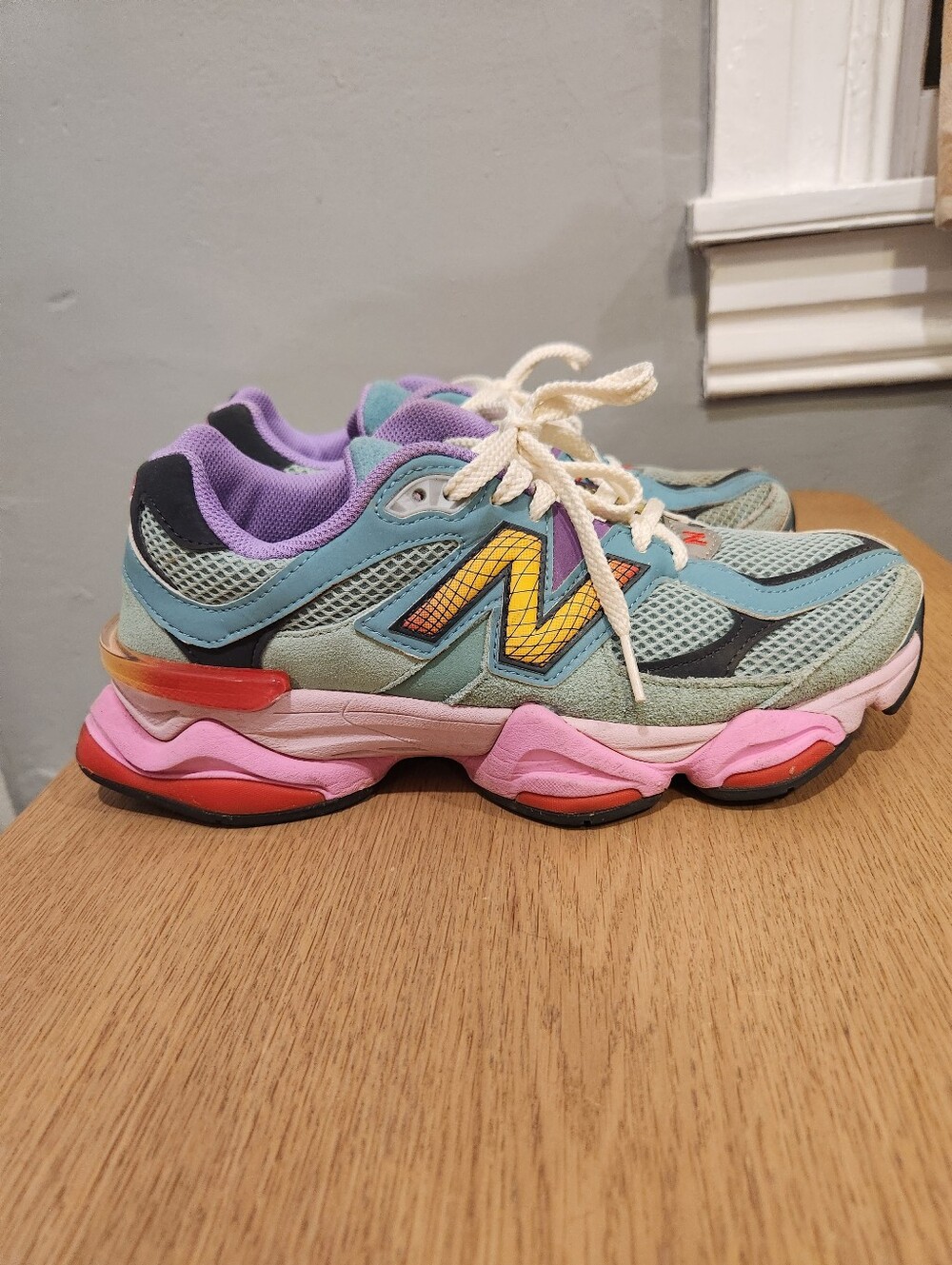 2023 New Balance 9060 Warped Sage Leaf Neo Flame Size 8 Mens Size 10 Womens